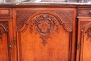 Regency style Cabinet and server in Oak, France 19th century