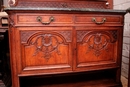 Regency style Cabinet and server in Oak, France 19th century