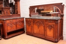 Regency style Cabinet and server in Oak, France 19th century