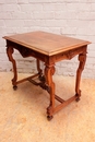 Regency style Center table in Walnut, France 19th century