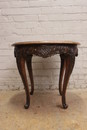 Regency style Center table in Walnut, France 1900