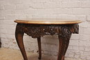 Regency style Center table in Walnut, France 1900