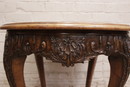 Regency style Center table in Walnut, France 1900