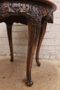 Regency style Center table in Walnut, France 1900