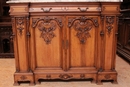 Regency style Cabinet and server in Beech wood, France 19th century