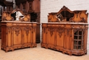 Regency style Cabinet and server in Beech wood, France 19th century