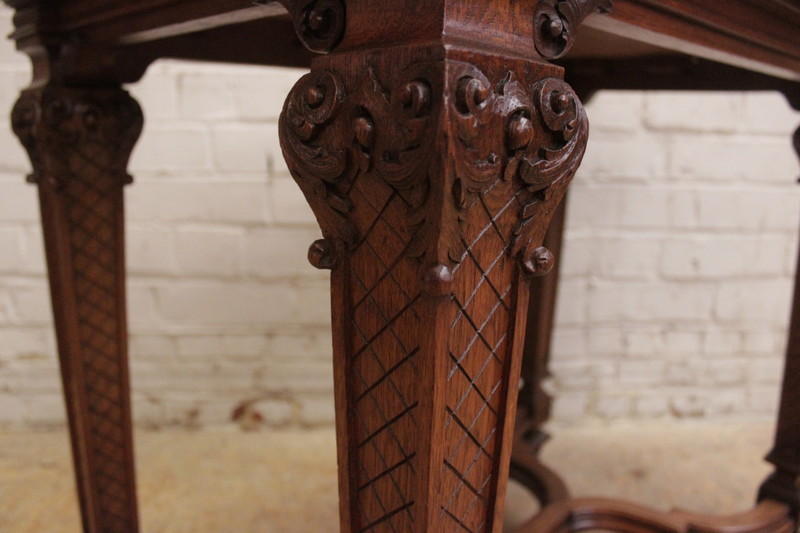 Regency style  center table in oak