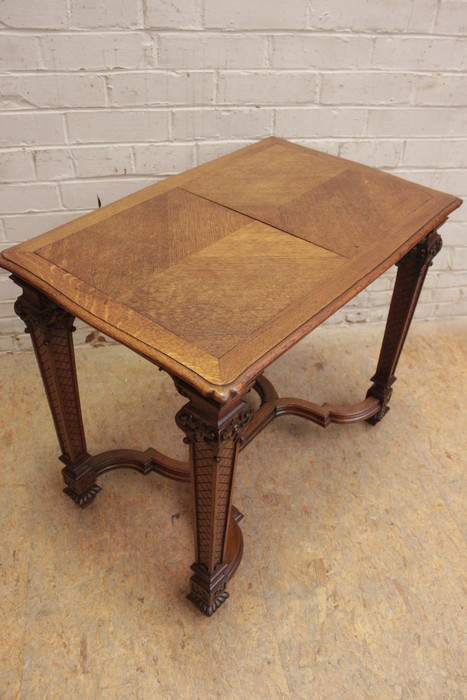 Regency style  center table in oak