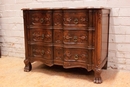 Regency style Chest of drawers in Walnut, France 1920