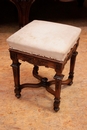 Regency style Piano stool in Walnut, France 19th century