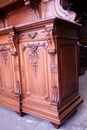 Regency style Sideboard and server in Walnut, France 19th century