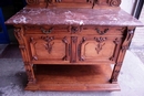 Regency style Sideboard and server in Walnut, France 19th century