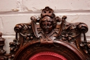 Renaissance style Arm chairs and chairs in Oak, Belgium 19th century
