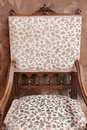 Renaissance style Arm chairs in Walnut, France 19th century