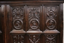 Renaissance style Armoire in Walnut, France 19th century