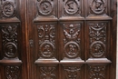 Renaissance style Armoire in Walnut, France 19th century