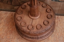 Renaissance style Billiard stick holder in Oak, France 19th century