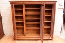 Renaissance style Bookcase in Walnut, France 1900