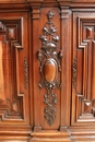 Renaissance style Cabinet in Walnut, France 19th century