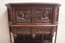 Renaissance style Cabinet in Oak, France 19th century
