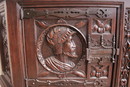 Renaissance style Cabinet in Oak, France 19th century