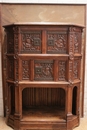 Renaissance style Cabinet in Oak, France 19th century
