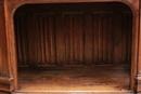 Renaissance style Cabinet in Oak, France 19th century