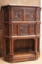 Renaissance style Cabinet in Oak, France 19th century