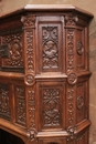 Renaissance style Cabinet in Oak, France 19th century