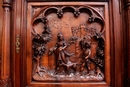 Renaissance style Cabinet in Walnut, France 19th century