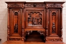 Renaissance style Cabinet in Walnut, France 19th century