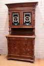 Renaissance style Cabinet in Oak, Belgium 19th century