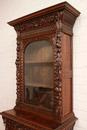 Renaissance style Cabinet/bookcase in Oak, Belgium 19th century