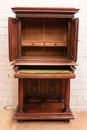 Renaissance style Cabinet/secretary in Walnut, France 19th century