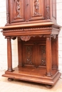 Renaissance style Cabinet/secretary in Walnut, France 19th century