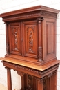 Renaissance style Cabinet/secretary in Walnut, France 19th century