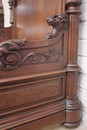 Renaissance style Canopy bed in Walnut, France 19th century