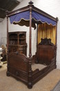 Renaissance style Canopy bed in Walnut, France 19th century