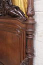 Renaissance style Canopy bed in Walnut, France 19th century