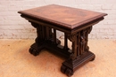 Renaissance style Center table in Walnut, France 19th century