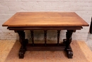 Renaissance style Center table in Walnut, France 19th century