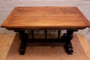 Renaissance style Center table in Walnut, France 19th century