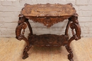 Renaissance style Center table in Walnut, France 19th century