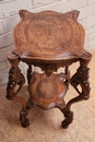 Renaissance style Center table in Walnut, France 19th century