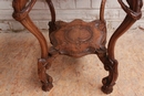 Renaissance style Center table in Walnut, France 19th century