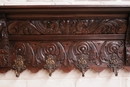 Renaissance style Coat rack in Oak, Belgium 19th century