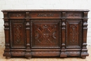 Renaissance style Desk in Oak, France 19th century