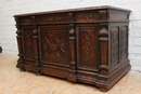 Renaissance style Desk in Oak, France 19th century