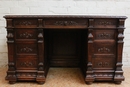 Renaissance style Desk in Oak, France 19th century