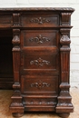 Renaissance style Desk in Oak, France 19th century